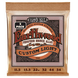 Ernie Ball Earthwood Cust Light Phosphor Bronze Acoustic Strings 3 Pack 11.5-54