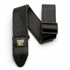 Ernie Ball 2" Tri-Glide Italian Leather Guitar Strap Black