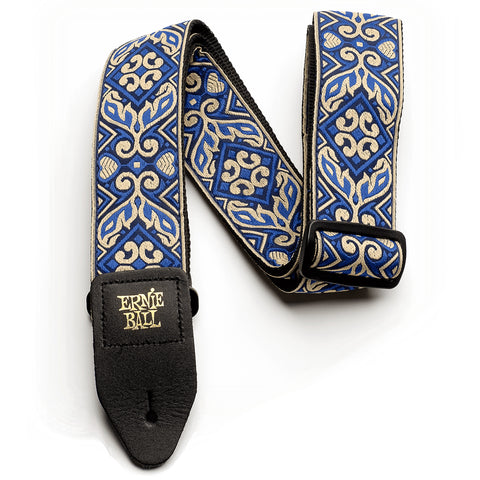 Ernie Ball Tribal Blue Jacquard Guitar Strap