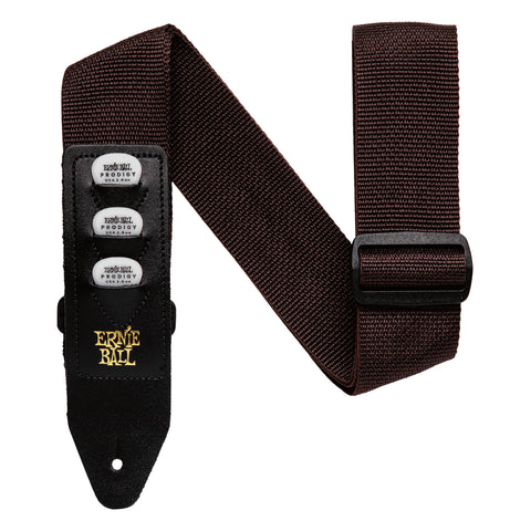 Ernie Ball Brown Polypro Pickholder Strap