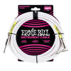 Ernie Ball 20' Straight / Angle Instrument Cable - White