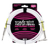 Ernie Ball 10' Straight / Angle Instrument Cable - White
