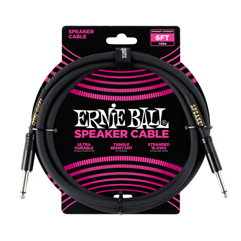 Ernie Ball 6' Straight / Straight Speaker Cable