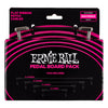 Ernie Ball Flat Ribbon Patch Cables Pedalboard Multi-Pack - Black
