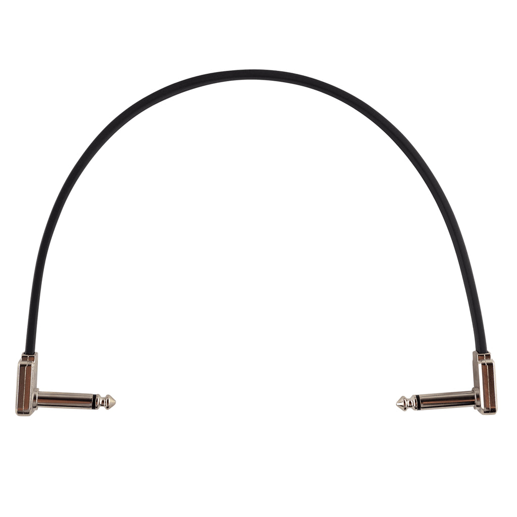 Ernie Ball 12” Single Flat Ribbon Patch Cable - Black