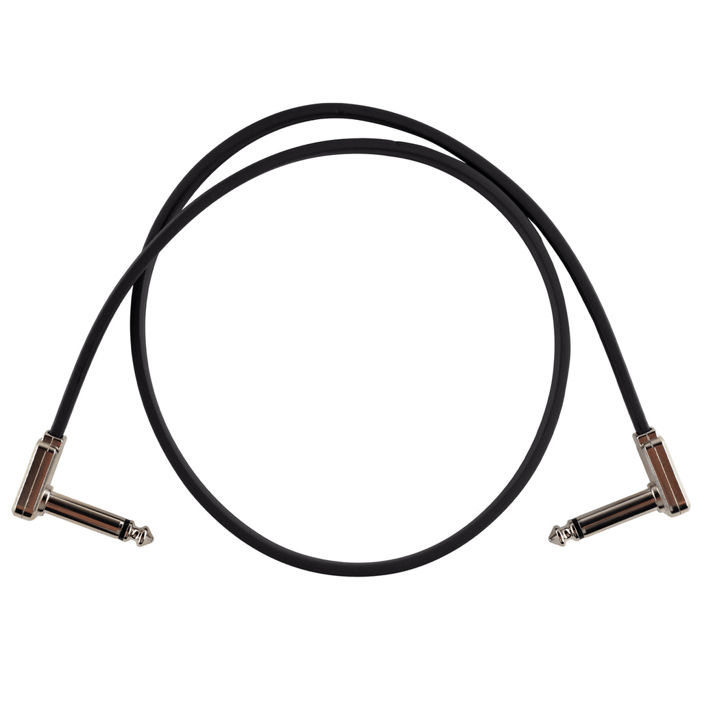 Ernie Ball 24” Single Flat Ribbon Patch Cable - Black