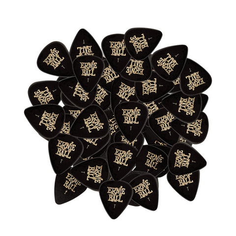 Ernie Ball Thin Black Cellulose Picks, bag of 144