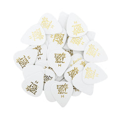 Ernie Ball Heavy White Cellulose Picks, bag of 144