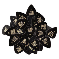 Ernie Ball Heavy Black Cellulose Picks, bag of 144