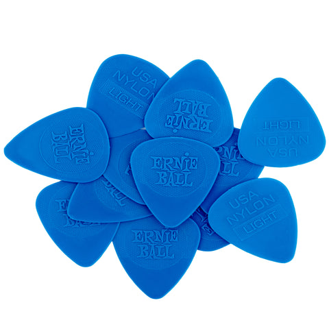 Ernie Ball Thin Injection Molded Nylon Picks 0.53mm bag of 12