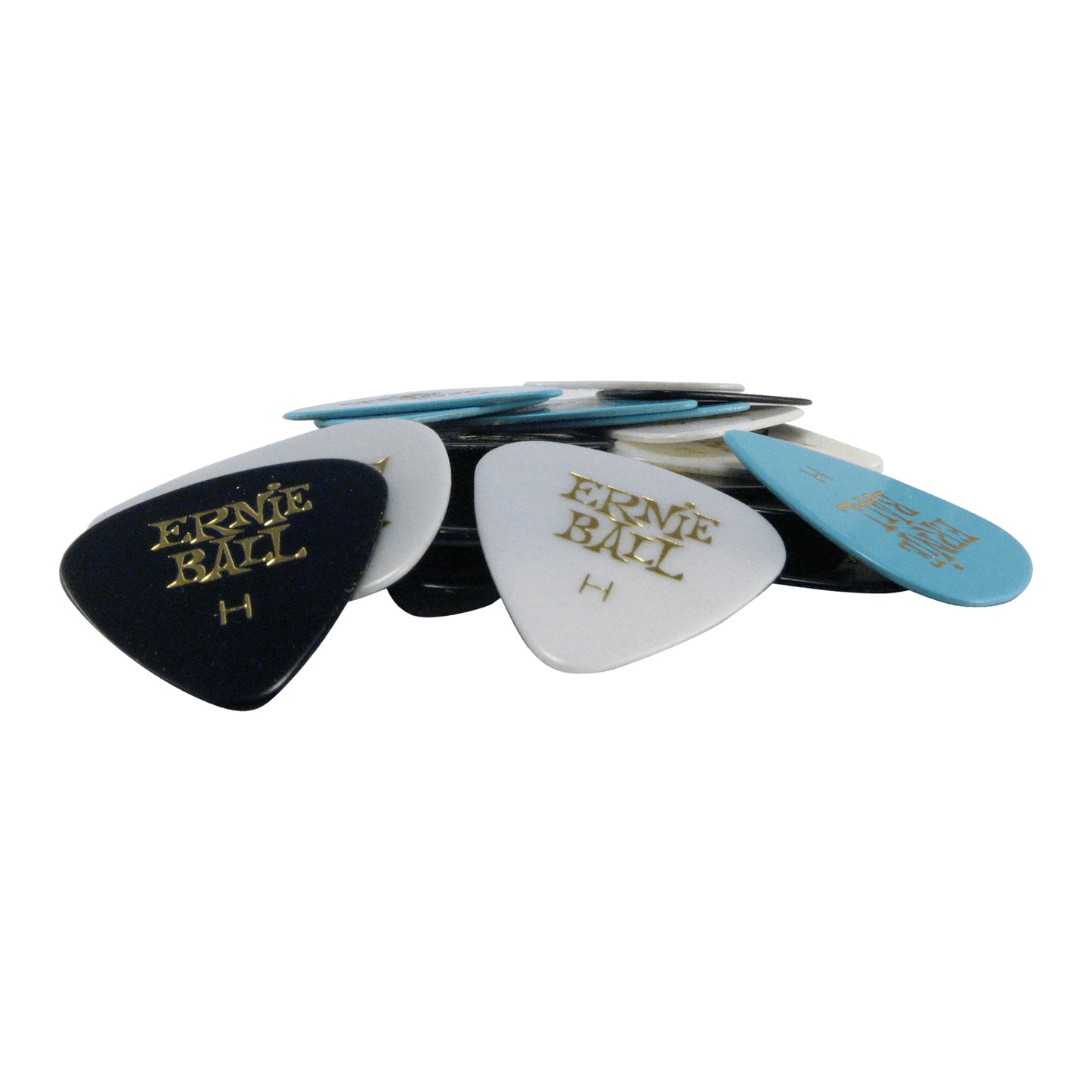 Ernie Ball Heavy Assorted Color Cellulose Picks, bag of 24