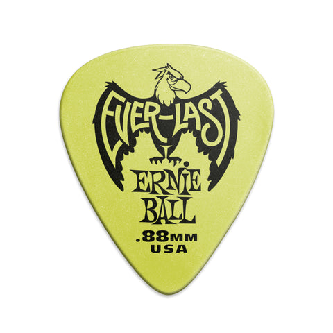 Ernie Ball .88mm Green Everlast Picks 12-pack
