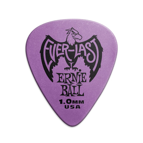 Ernie Ball 1.0mm Purple Everlast Picks 12-pack