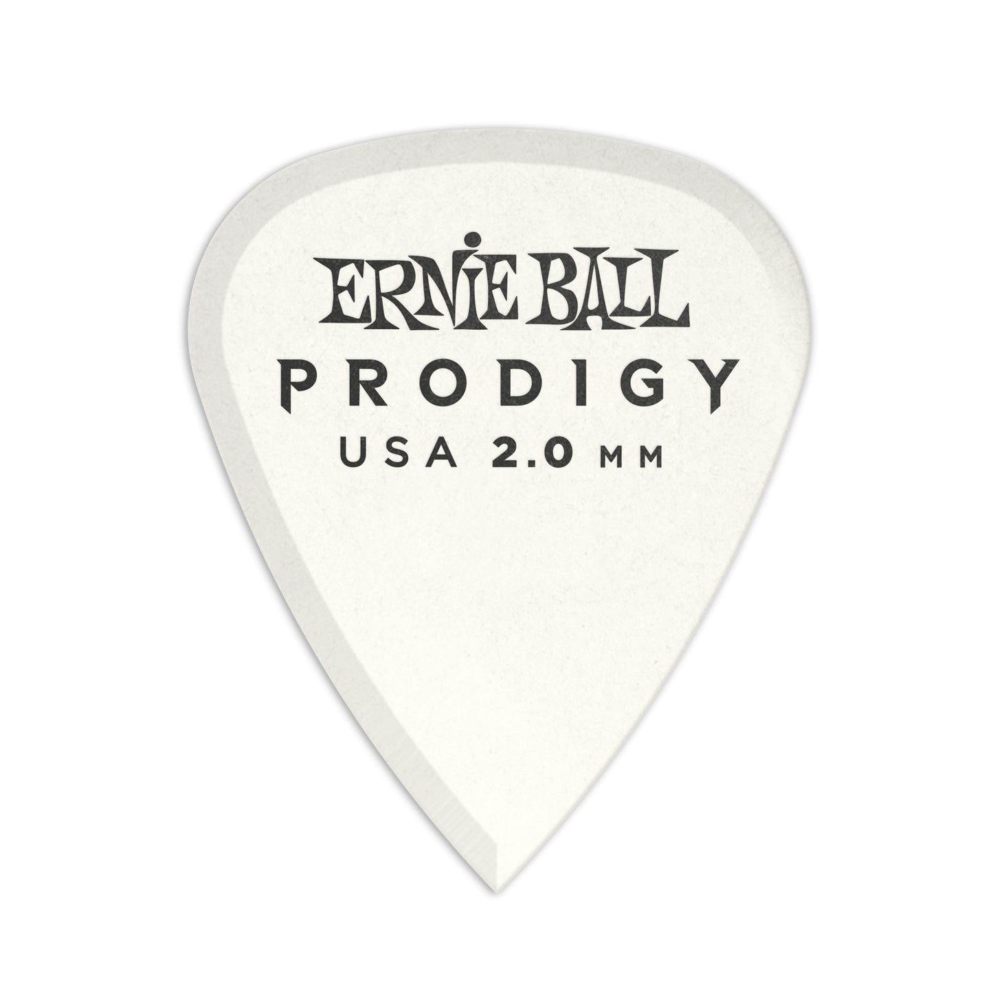 Ernie Ball 2.0mm White Standard Prodigy Picks 6-pack