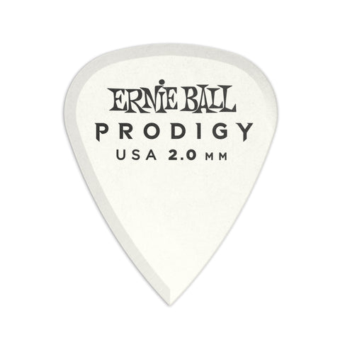 Ernie Ball 2.0mm White Standard Prodigy Picks 6-pack