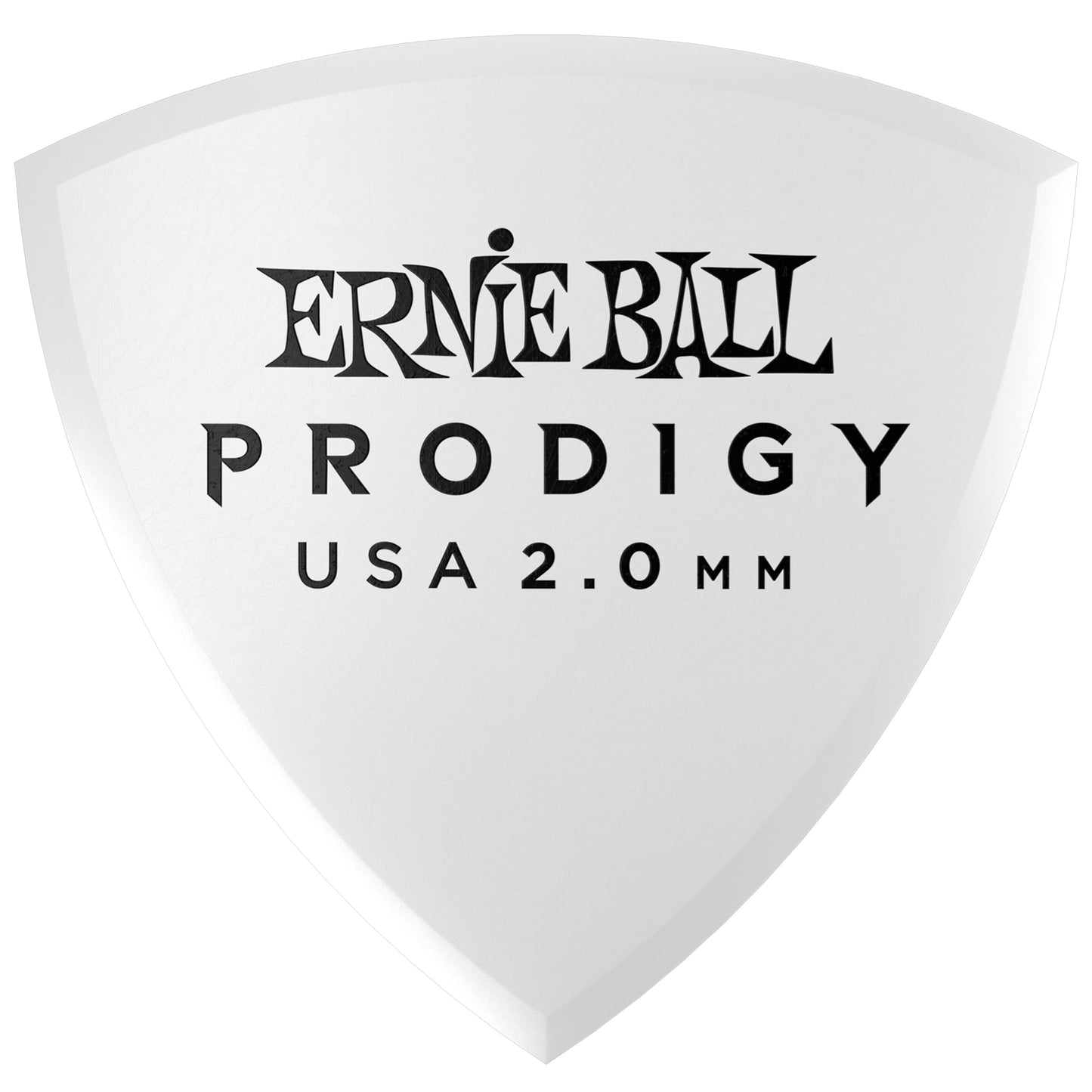 Ernie Ball 2.0mm White Shield Prodigy Picks 6-pack  