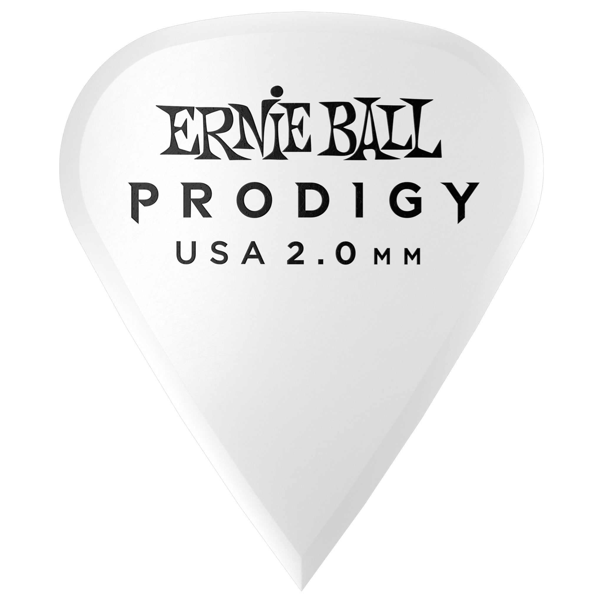 Ernie Ball 2.0mm White Sharp Prodigy Picks 6-pack  
