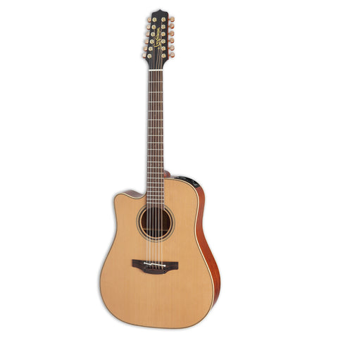 Takamine P3DC-12 LH 12 String Left Handed Acoustic Electric Guitar Natural