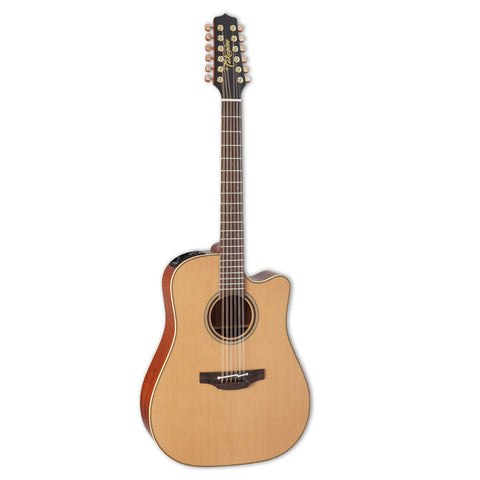 Takamine P3DC-12 String Dreadnought Acoustic Electric Guitar With Case, Natural