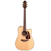 Takamine P5DC Dreadnought Cutaway Acoustic Electric Guitar With Case, Natural
