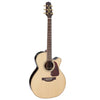 Takamine P5NC NEX Cutaway Acoustic Electric Guitar With Case, Natural Gloss