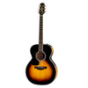 Takamine P6N NEX Left Handed Acoustic Electric Guitar With Case, Brown Sunburst