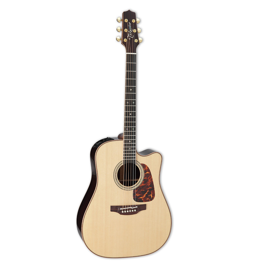 Takamine P7DC Dreadnought Cutaway Acoustc Electric Guitar With Case, Natural
