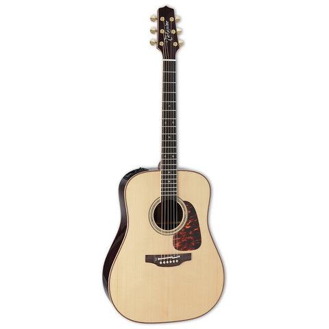 Takamine P7D Dreadnought Acoustic Electric Guitar With Case, Natural Gloss