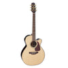 Takamine P7NC NEX Cutaway Acoustic Electric Guitar With Case, Natural Gloss