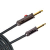 D'Addario 10' Circuit Breaker Instrument Cable with Latching Cut-Off Switch, Straight Plug