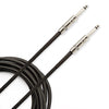D'Addario Custom Series Braided Instrument Cable, Black, 15 Feet