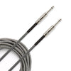 D'Addario Custom Series Braided Instrument Cable, Grey, 20 Feet