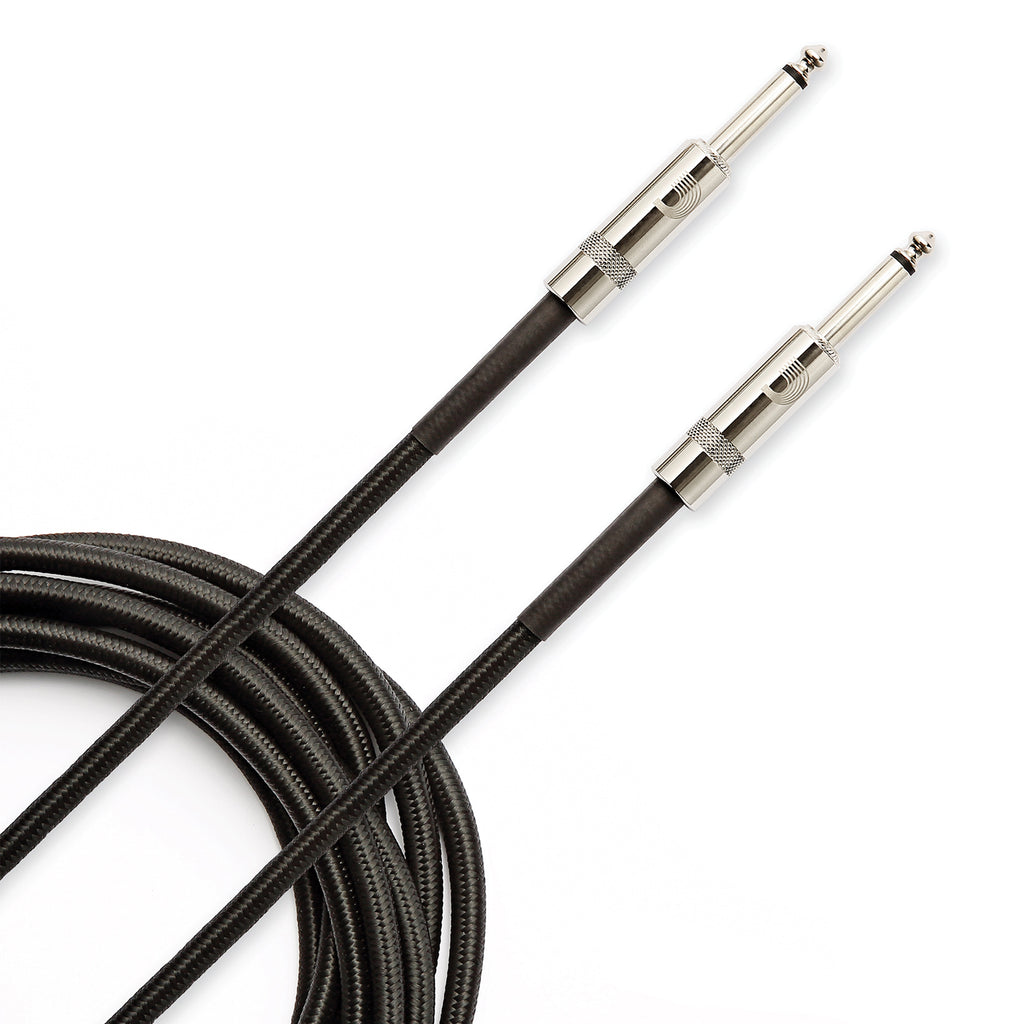 D'Addario Custom Series Braided Instrument Cable, Black, 20 Feet