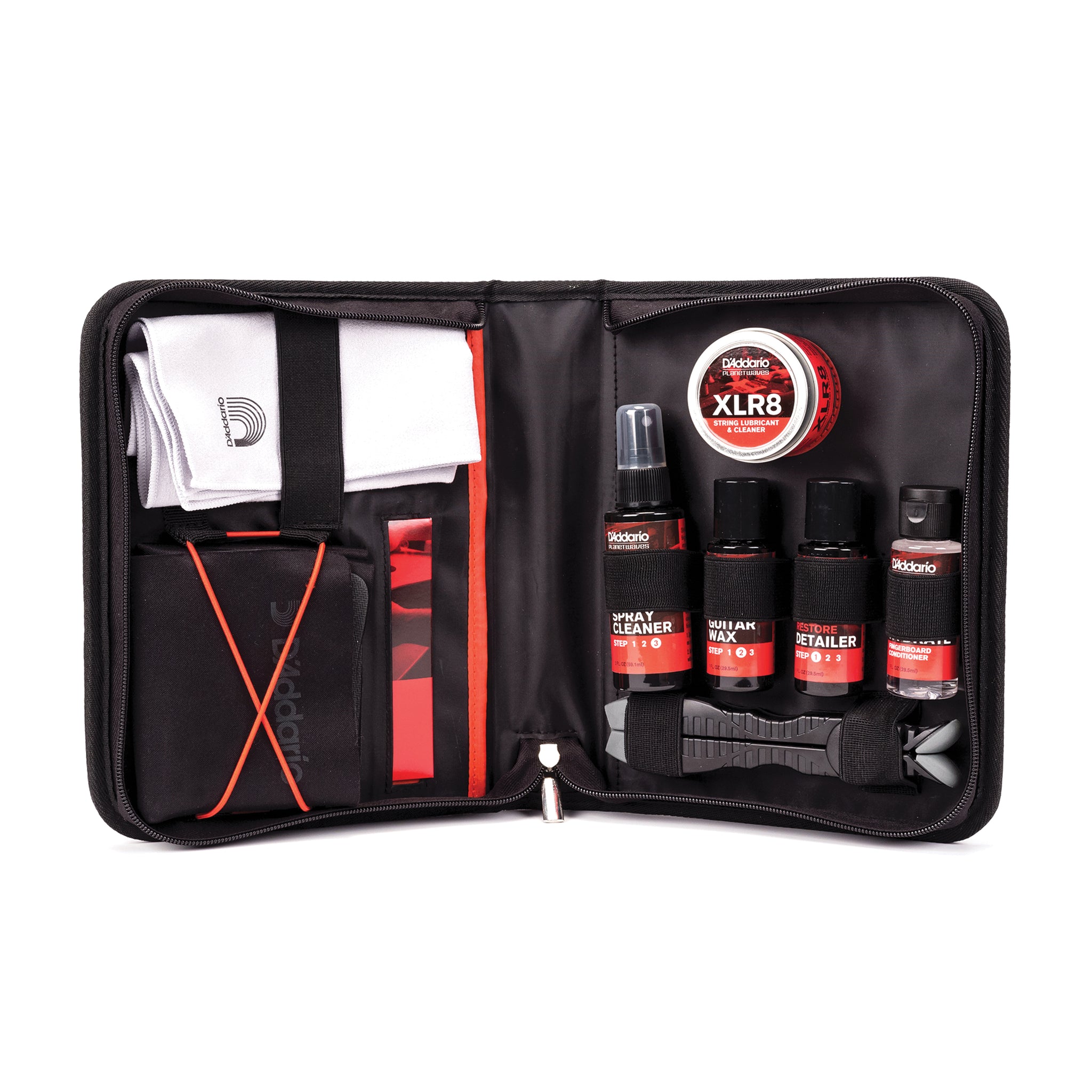 D'Addario Instrument Care Kit for Acoustic, Electric and Bass Guitar. 