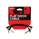 D'Addario Flat Patch Cable, 4in Right Angle, Twin Pack