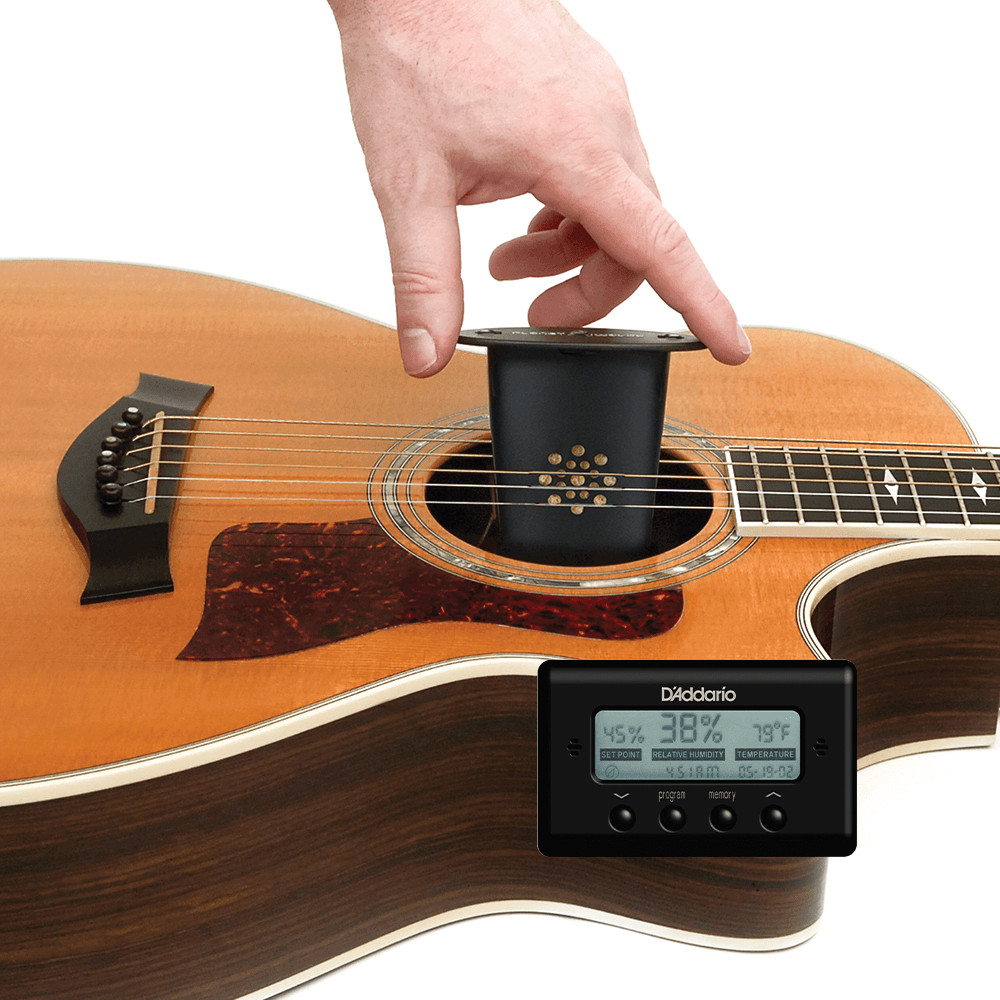 Planet Waves Acoustic Guitar Humidifier with Digital Humidity & Temperature sensor