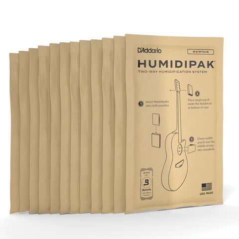 D'Addario Two-Way Humidification Replacement 12 pack