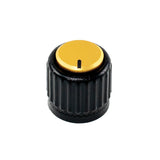 D'Addario LokNob Plastic Knob Large Black/Gold