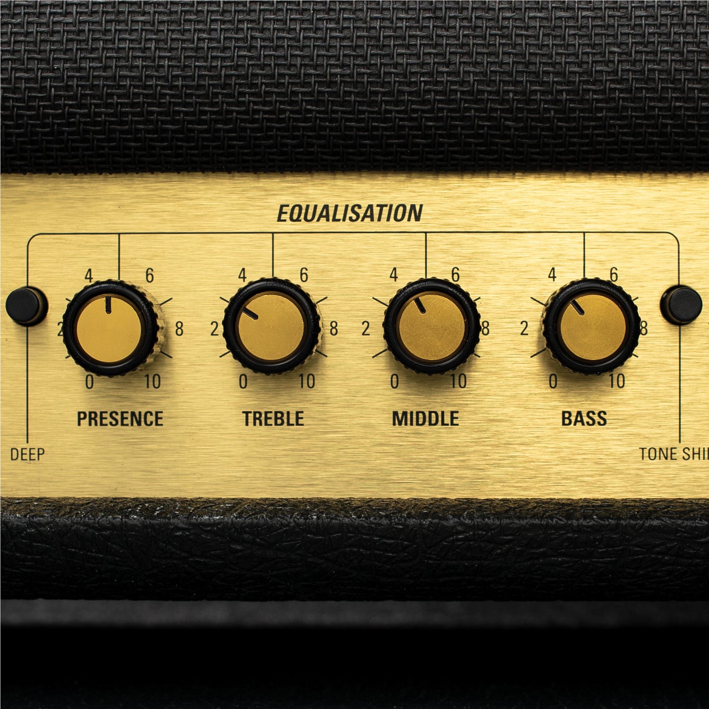 D'Addario LokNob Plastic Knob Large Black/Gold