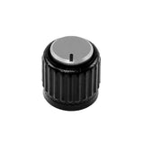D'Addario LokNob Plastic Knob Large Black/Silver