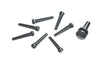 Planet Waves Injected Molded Bridge Pins with End Pin, Set of 7, Black