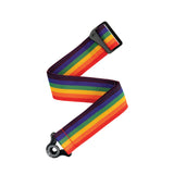 D'Addario Auto Lock Polypro Guitar Strap, Rainbow