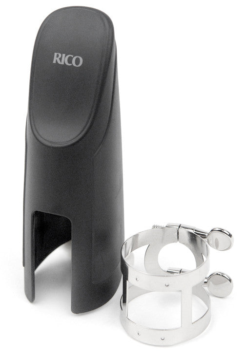 Rico Ligature & Cap, Baritone Sax, Nickel Plated