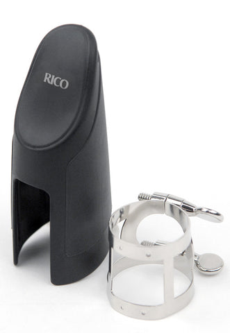 Rico Ligature & Cap, Bb Clarinet, Nickel Plated