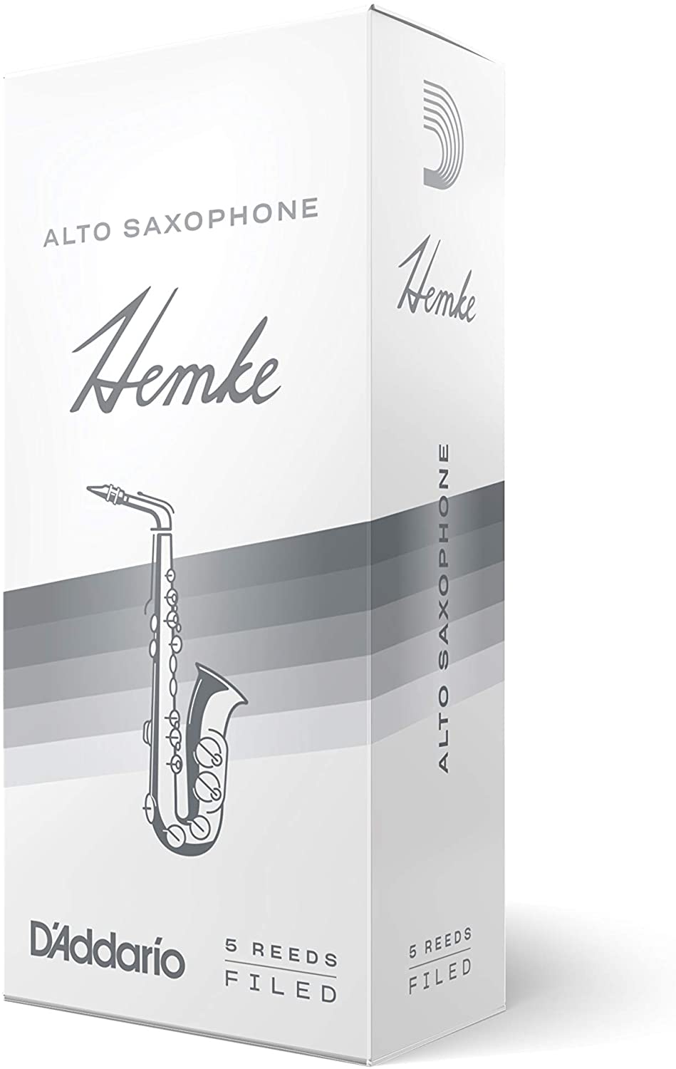 Hemke Alto Saxophone Reeds, Strength 2.5, 5-pack