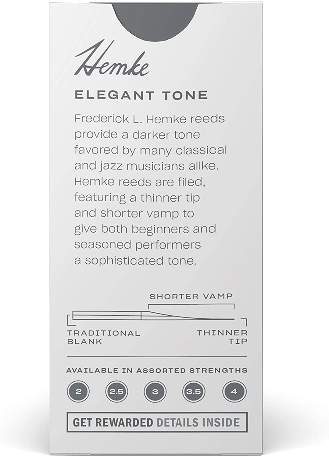 Hemke Soprano Saxophone Reeds, Strength 2.0, 5-pack