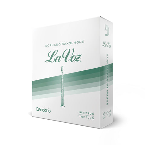 La Voz Soprano Saxophone Reeds, Strength Soft, 10-pack