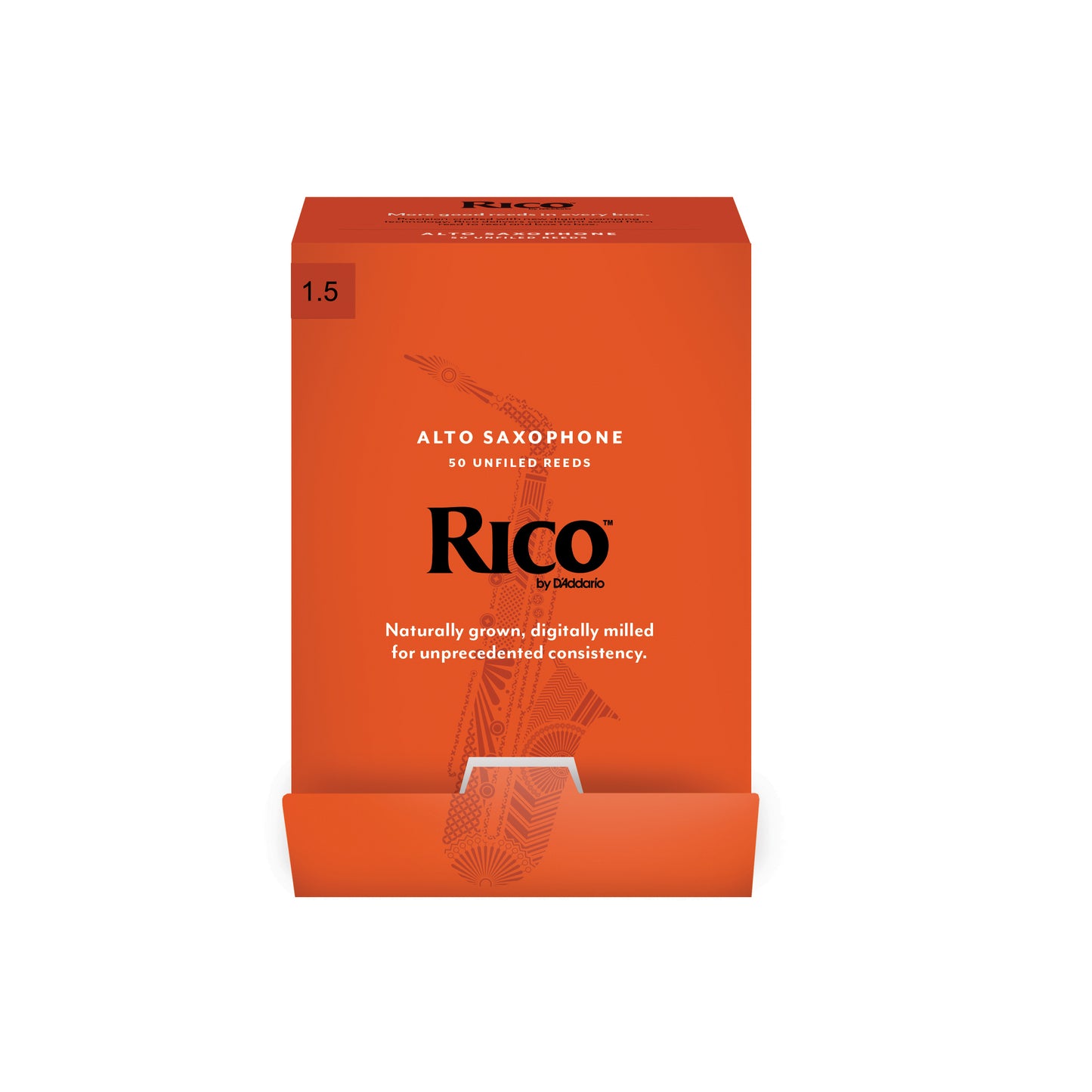 Rico by D'Addario Alto Saxophone Reeds, Strength 2.0, 50-pack