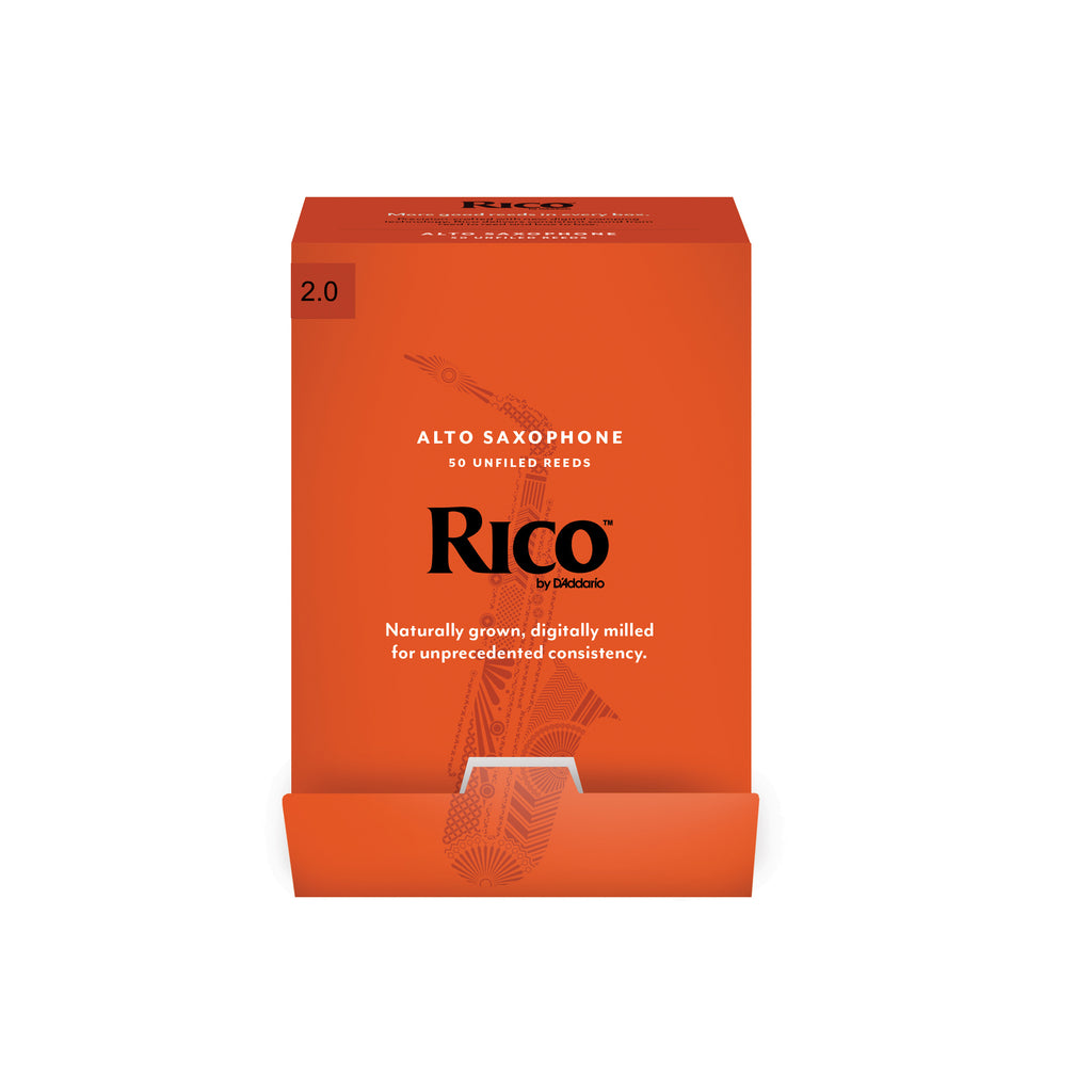 Rico by D'Addario Alto Saxophone Reeds, Strength 2.5, 50-pack