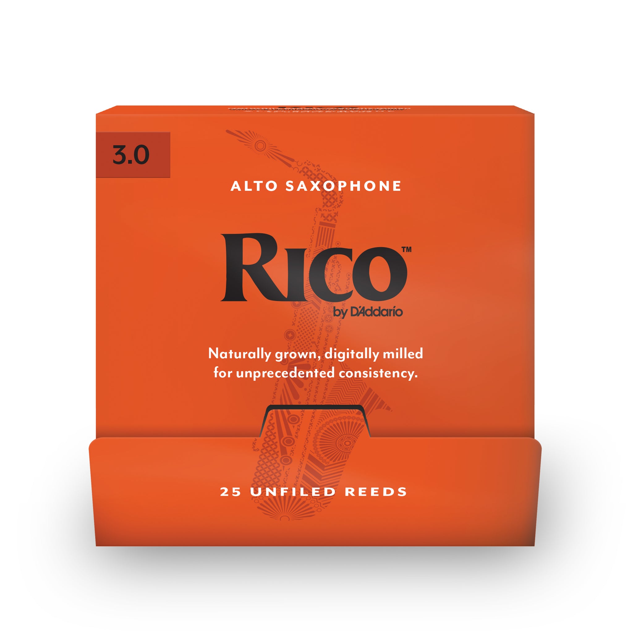 Rico by D'Addario Alto Saxophone Reeds 3.0, 25-Count Single Reeds
